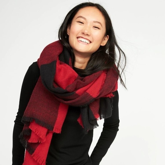 Old Navy Accessories Old Navy Nwt Red Black Plaid Flannel Blanket